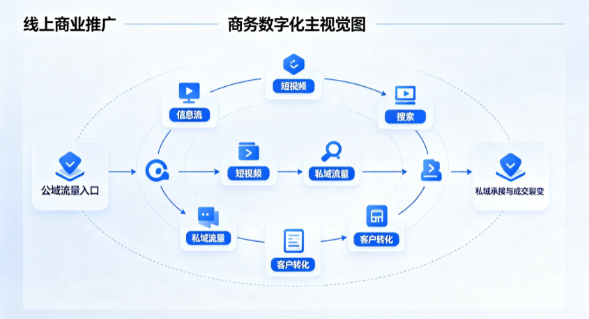 桦甸市线上商业推广怎么做？全域流量闭环搭建与低成本转化实战指南